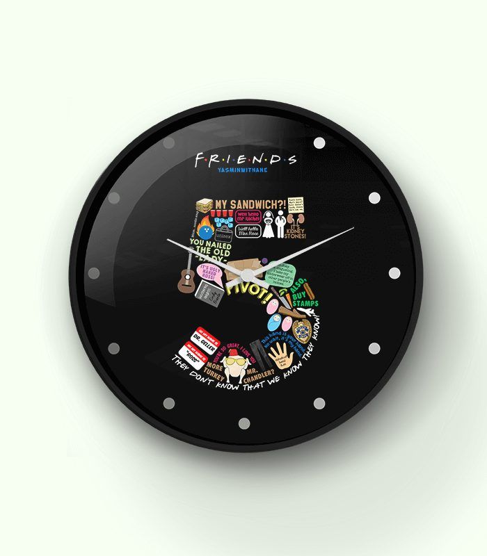 Paperboat FRIENDS (Season 5)  Wall Clock 10 Inch