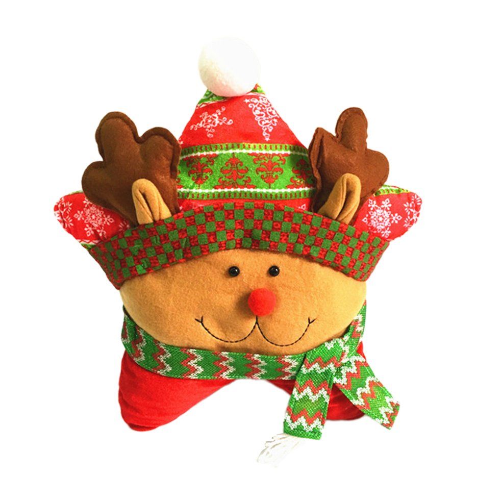 Wooden Felt Santa Claus Pendant Christ Decoration Window Decoration