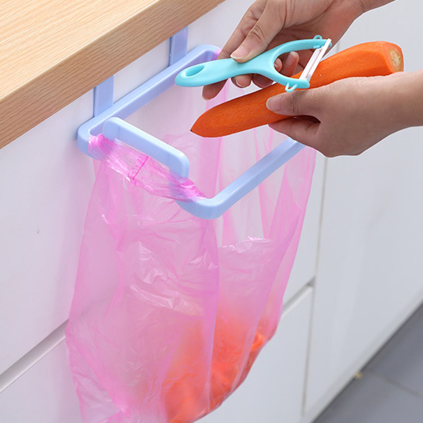 Trash Bag Rack Space-saving Towel Holder Garbage Bag Rack
