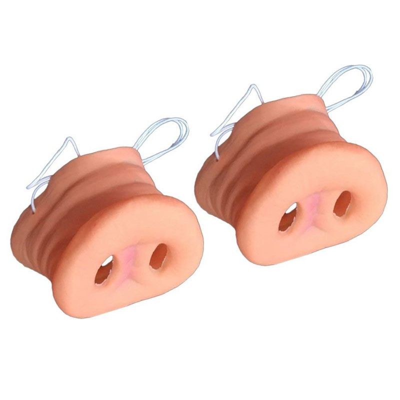 2 Pcs Simulation Pig Nose With With Elastic Band Animal Costume Mask Holloween Party Prop Halloween Costumes