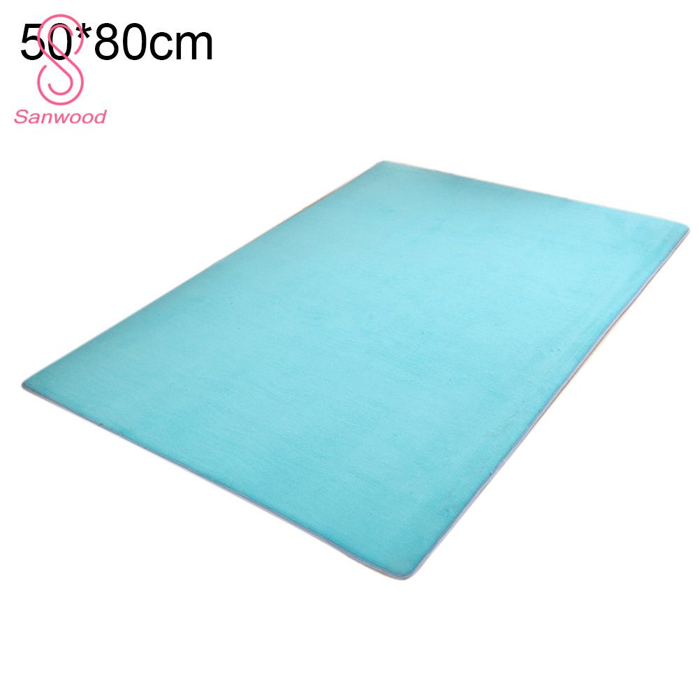 Antiskid Thicken Coral Fleece Floor Mat Rug Carpet Living Room Bedroom Decor
