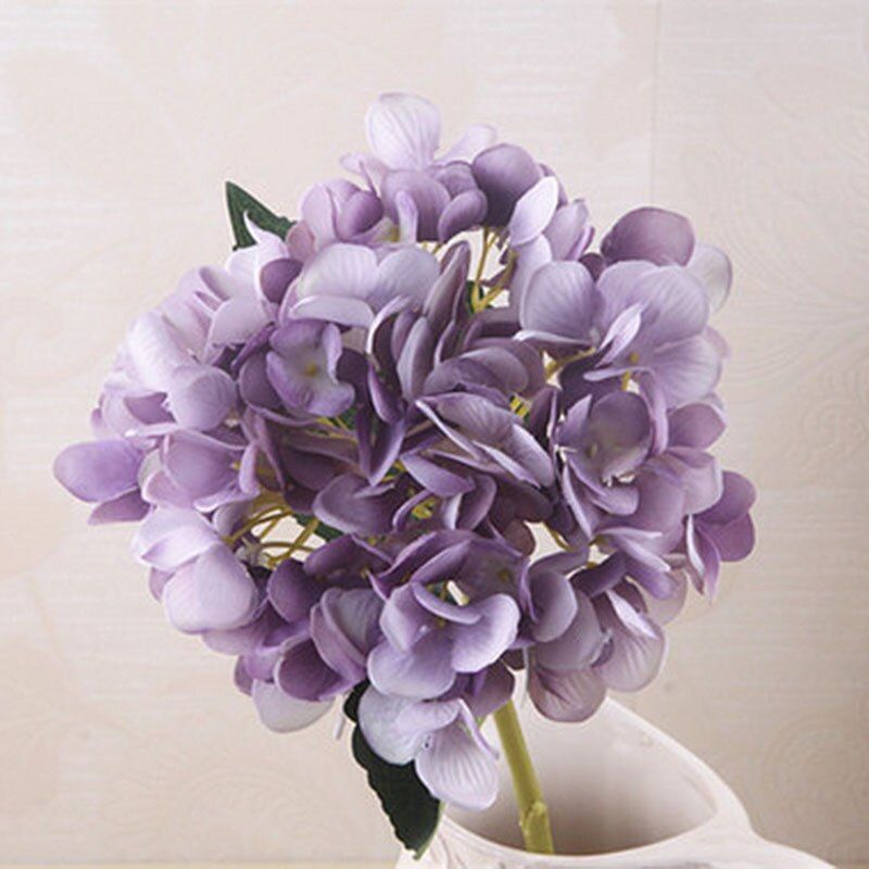 Autumn silk hydrangeas artificial flowers wedding flowers bridal bouquets decoration for table home fake flowers outdoor craft