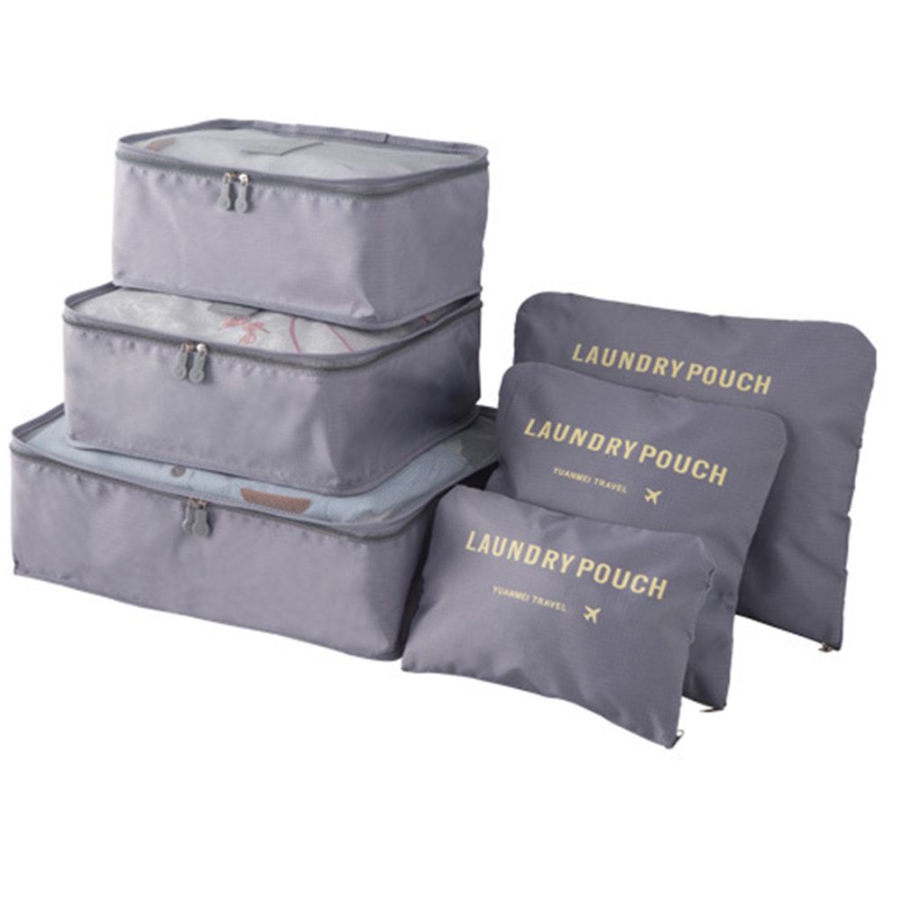 6Pcs/Set Tl Waterproof Clothing Sorting Bag Pking Cube Luggage Organizer
