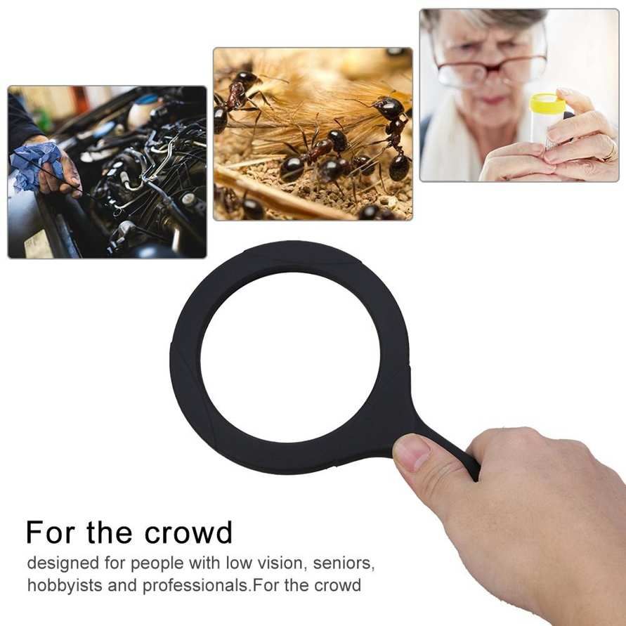 Magnifier Magnifying Glass Light 3X Illuminated Handheld Zoom Lens Night Reading
