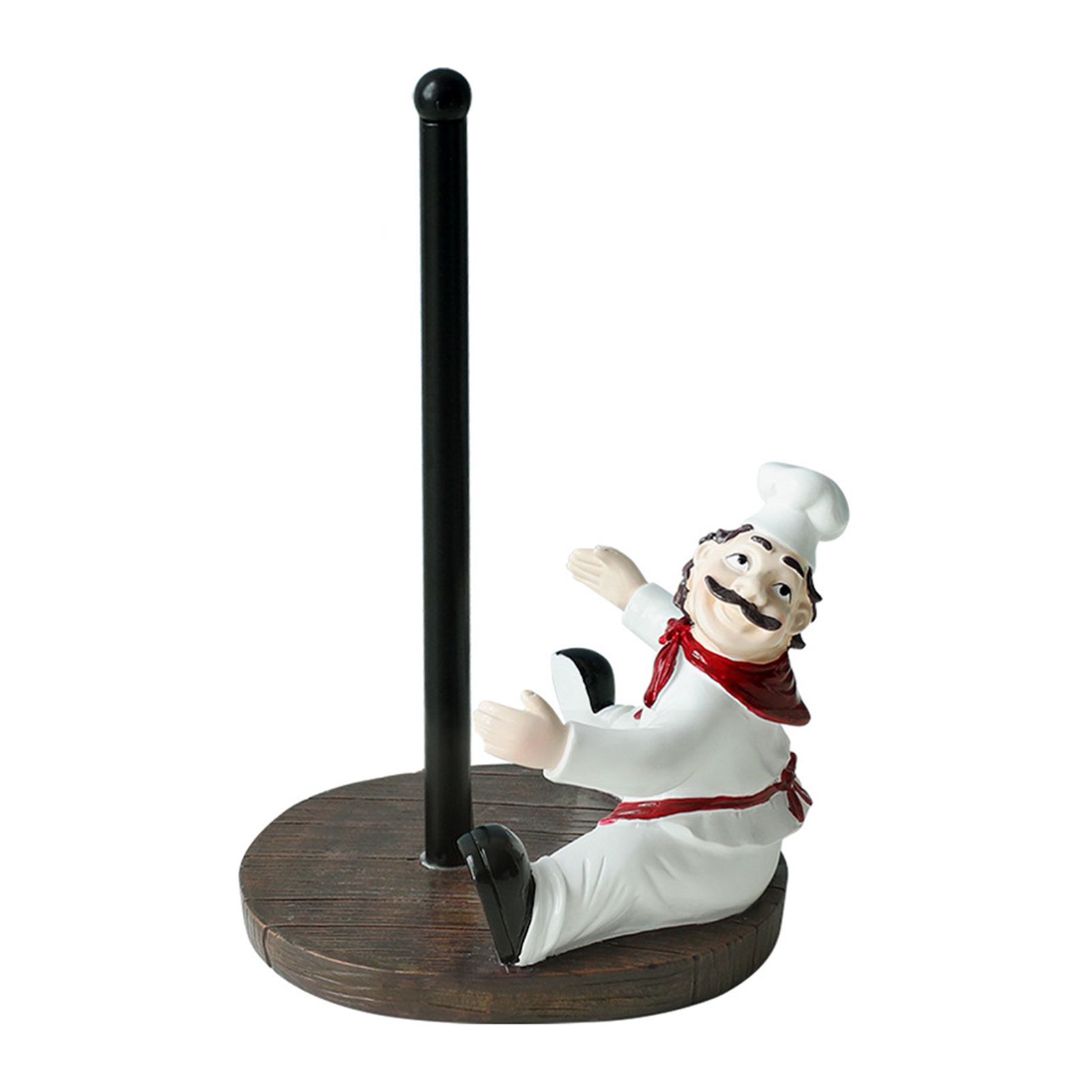 Paper Tissue Stand Creative Shape Chef Figurines Paper Towel Holder Decor