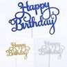 1Pc Happy Birthday Dessert Cake Topper Inserted Card Party Favors Decoration