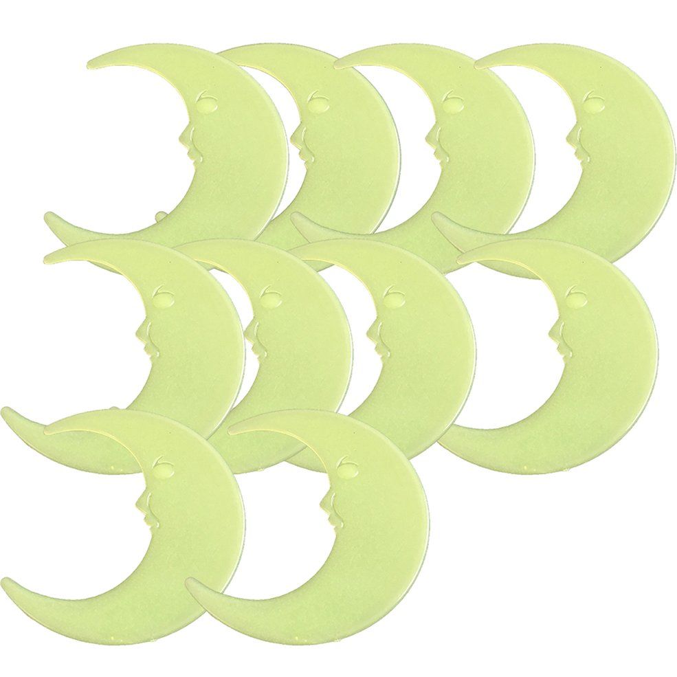 3D Stereo Wall Stickers Luminous Stars Moon Stickers Wall Fluorescent Stickers