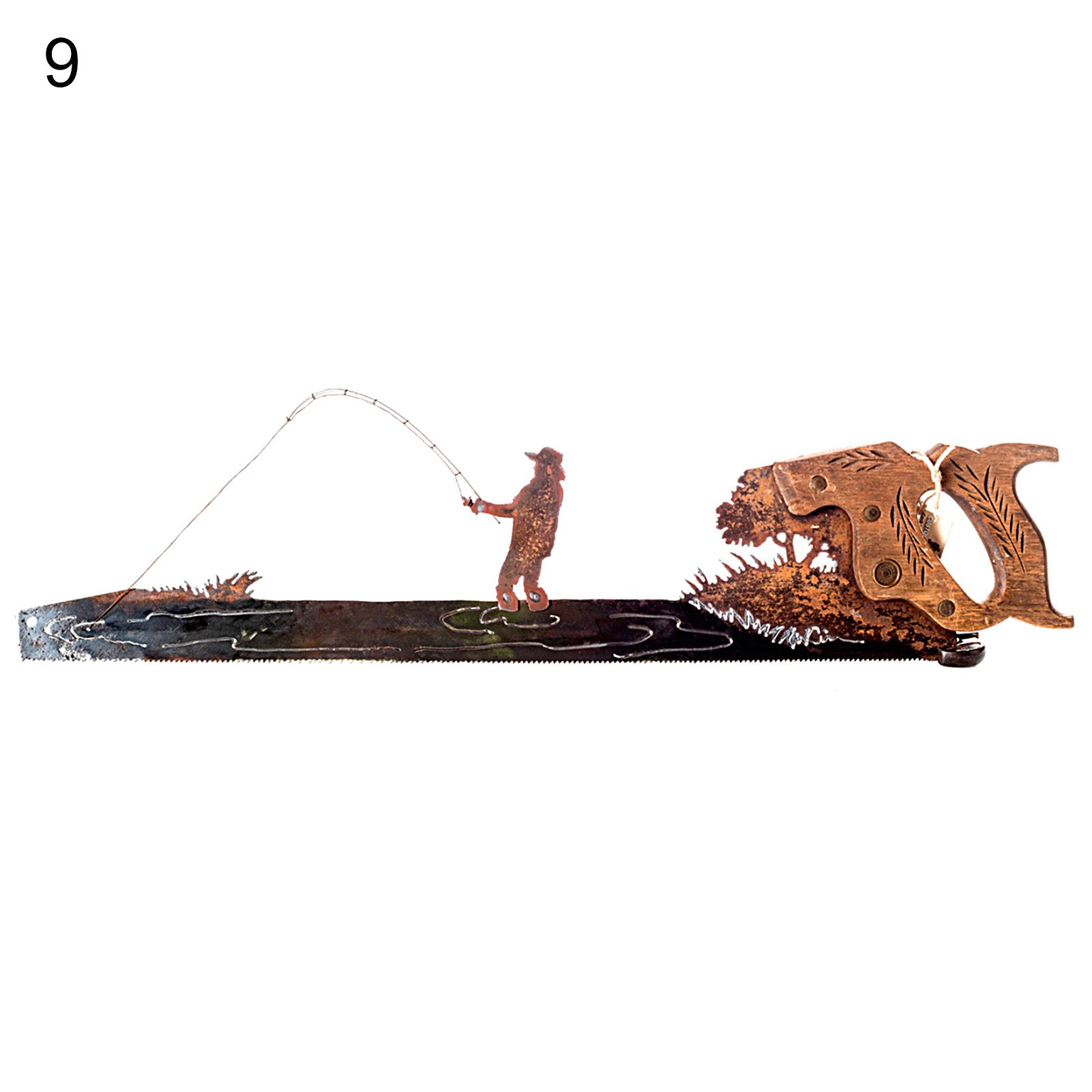 Cut Hand Saw Wall Art Well Crafted Hunter Fishman Cut Haaw Wall Art