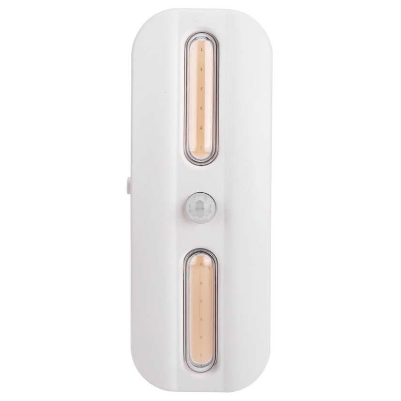 2PCS COB LED Motion Sensor Light Cupboard Wardrobe Closet Lamp Cabinet Night USB Charging