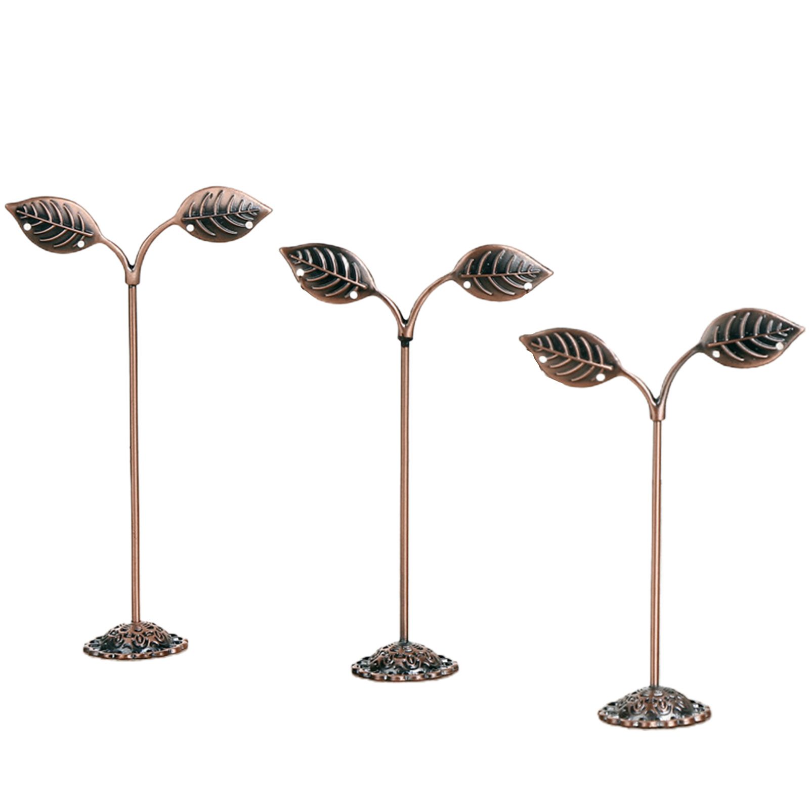 Jewelry Holder Sle Base Leaf Shape Earrings Storage Rk Jewelry Container
