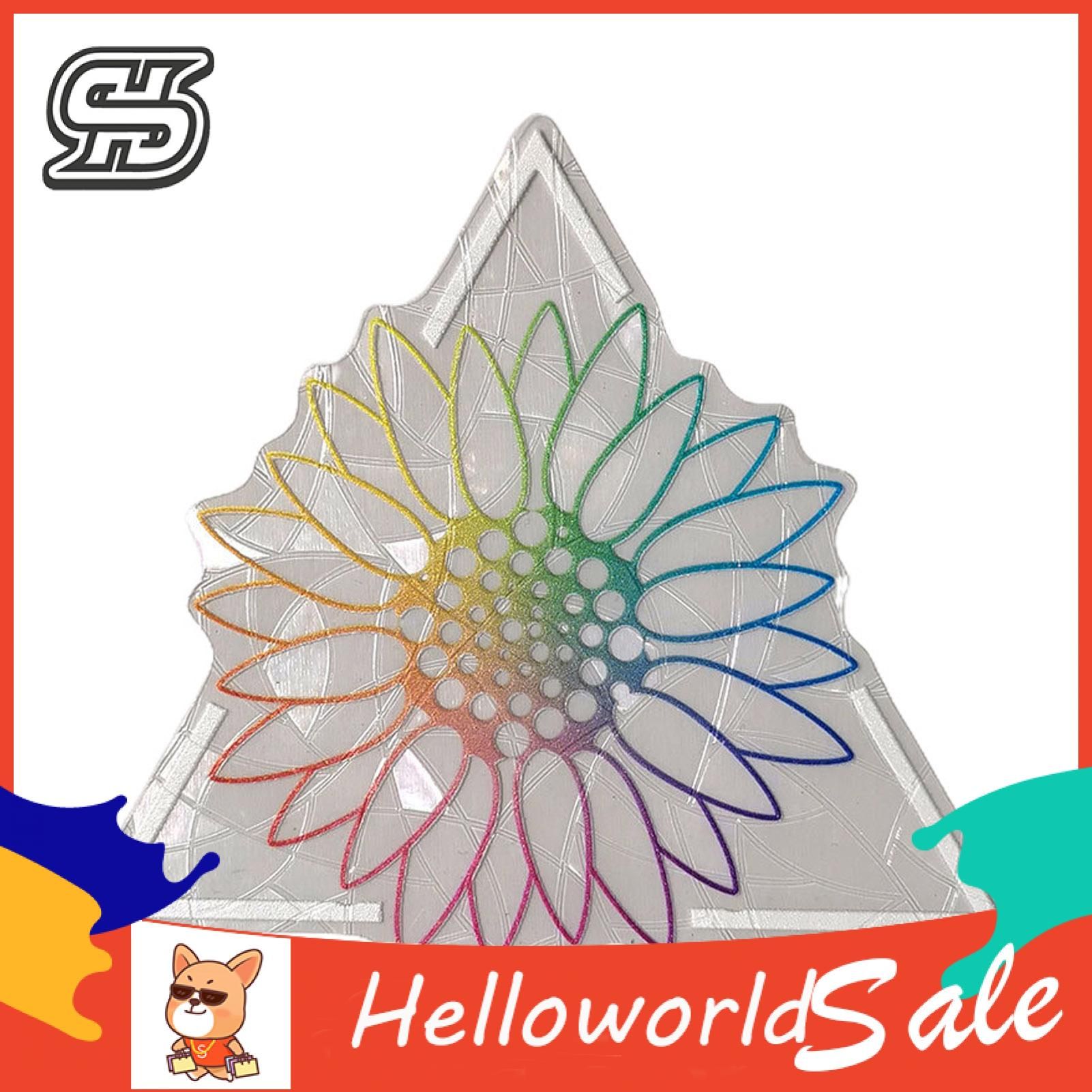 HelloWorld Glass Decal Reusable Easy to Stick Window Decorative Sticker