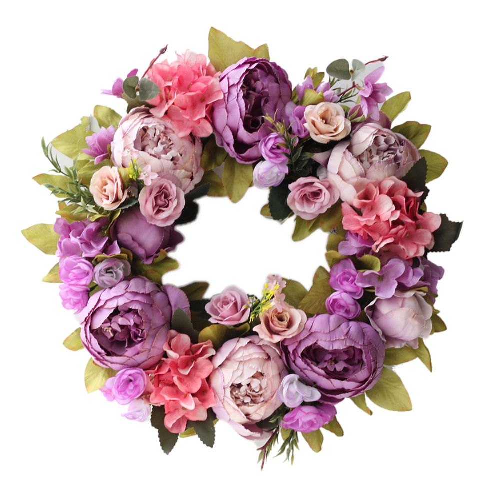 40cm Flower Christmas Threshold Garland Wedding Party Home Door Hanging Decor