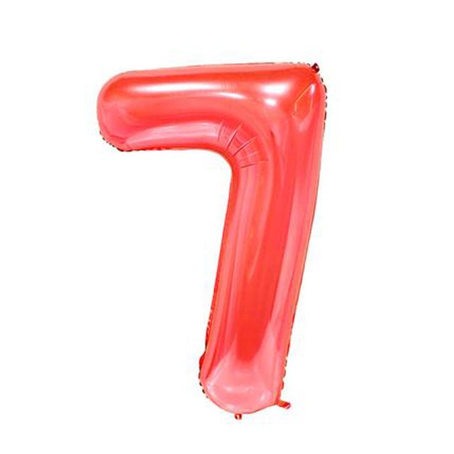 GC 16/32/40 Inch Digital Number 0~9 Red Number Aluminum Film Balloon Wedding Birthday Party Decoration Valentine's Day Anniversary Decoration (mother's Day Bedroom Decoration) Home Decoration