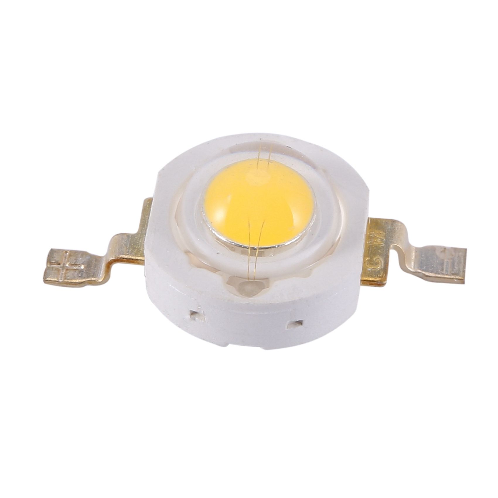50 Pieces High  2 Pin 3W Warm White LED Bead Emitters 100-110Lm