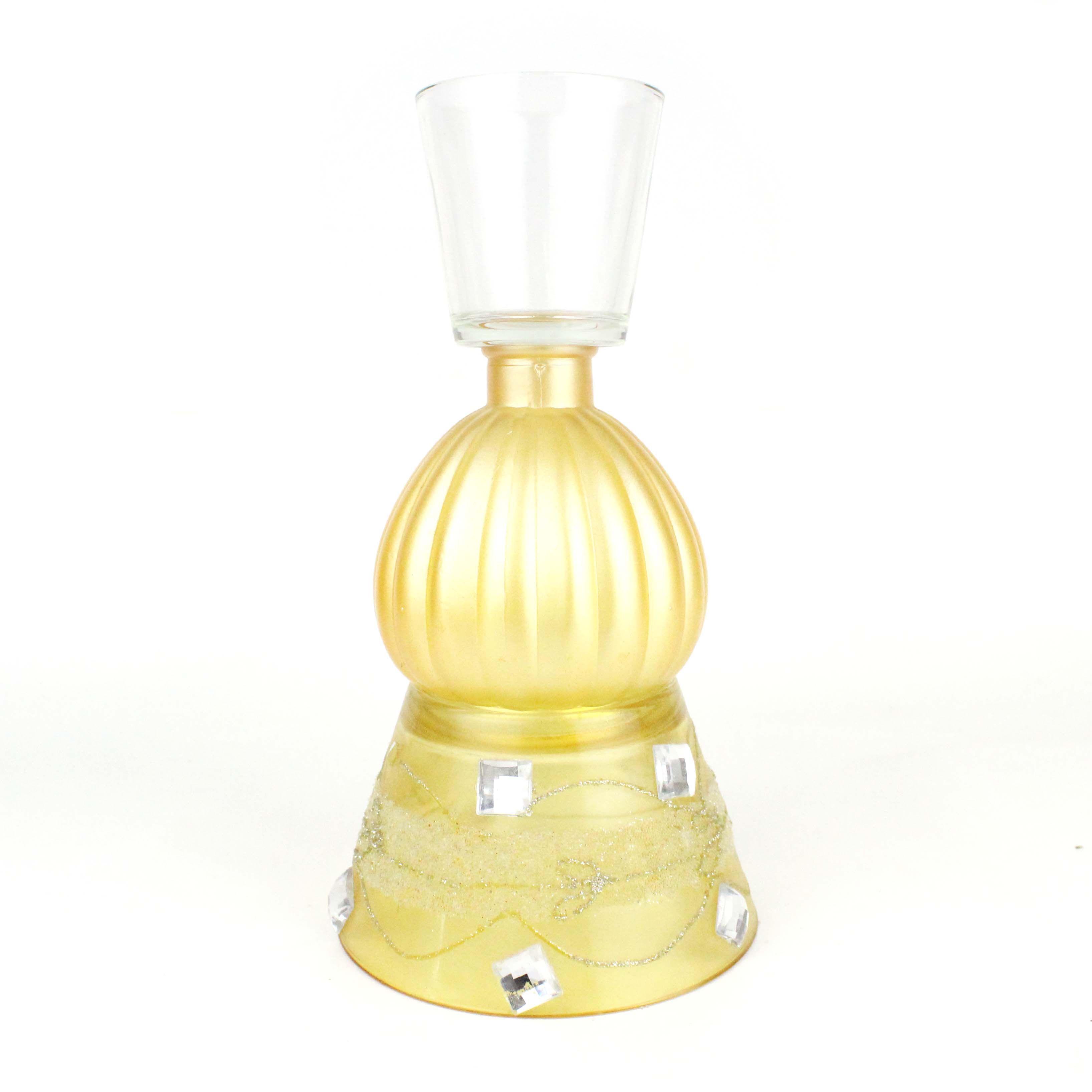 Glass Candle Stand with Cover