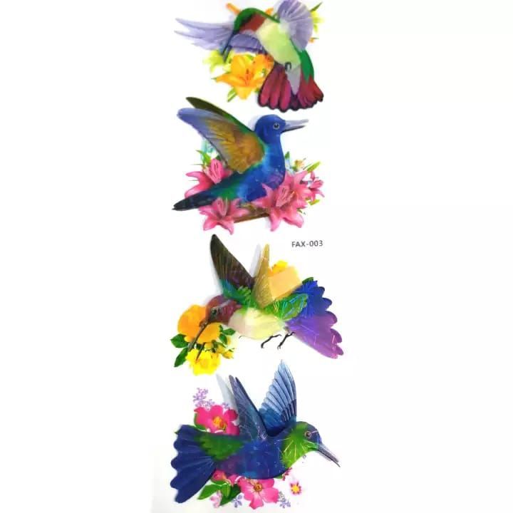 3D Bird Wall Sticker 4 pcs