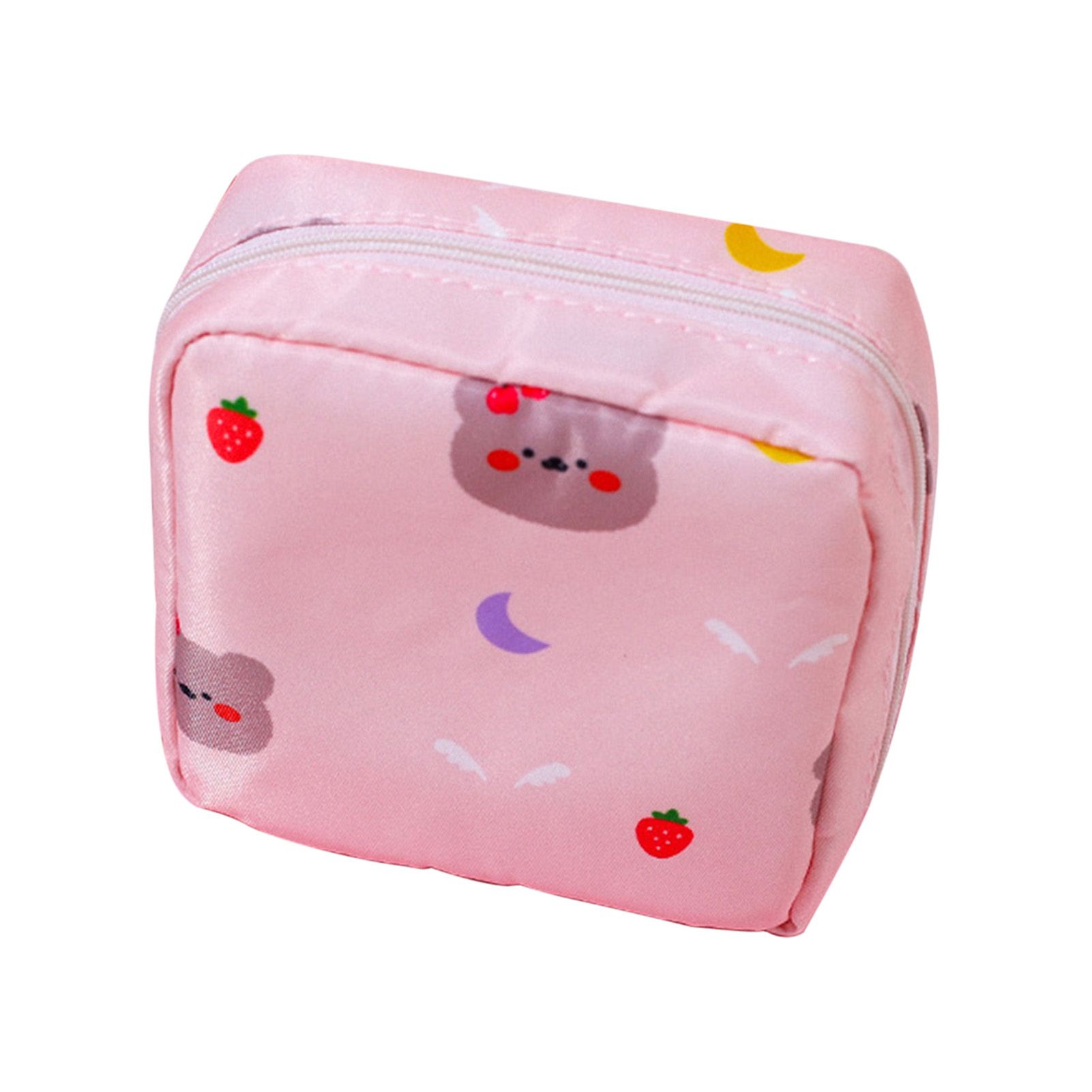 Storage Pouch sion Resistant Women Cute Printed Sanitary Bag