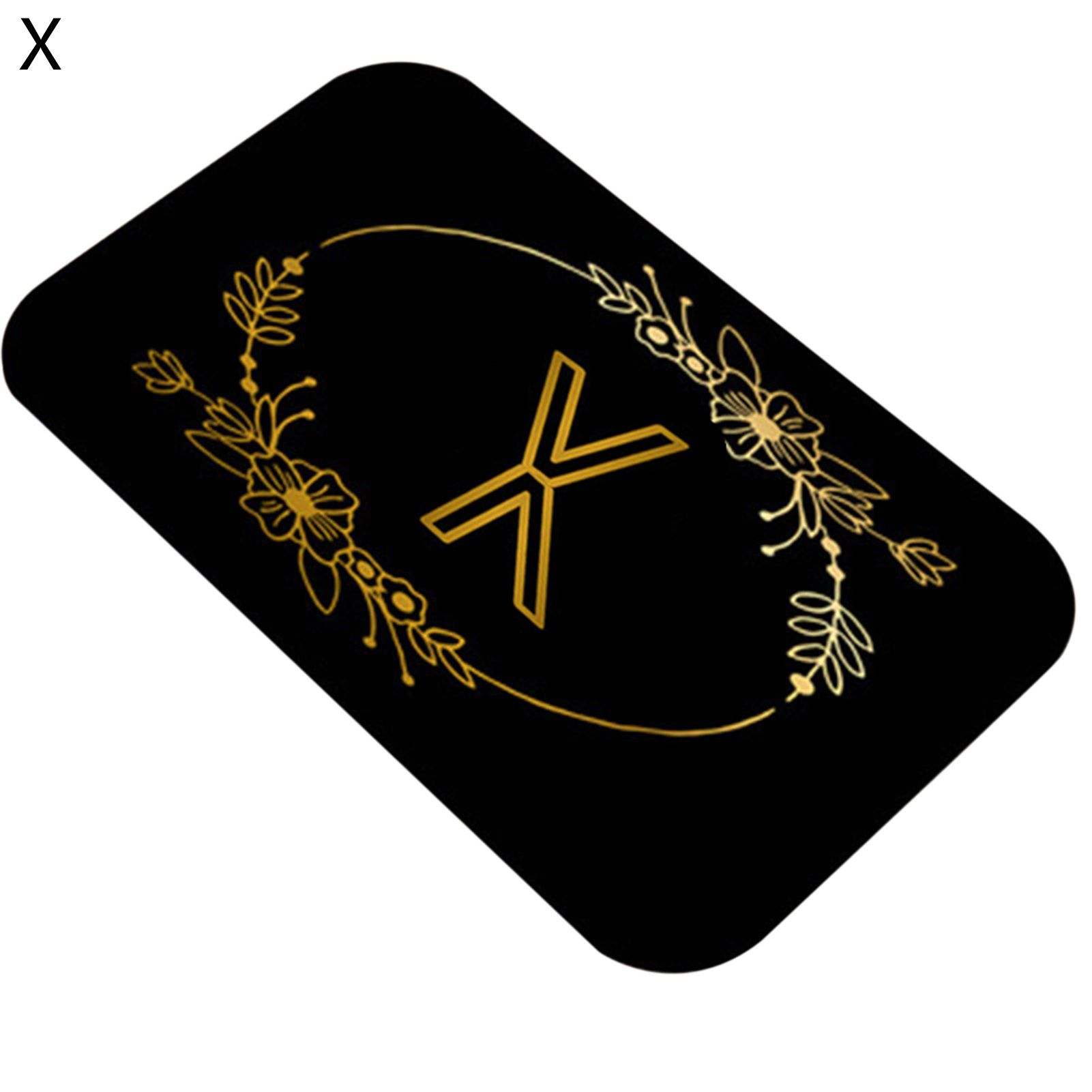 Door Rug Anti-slip Absorbent Flannel Decorative Letter Printed Floor Carpet Home Supplies