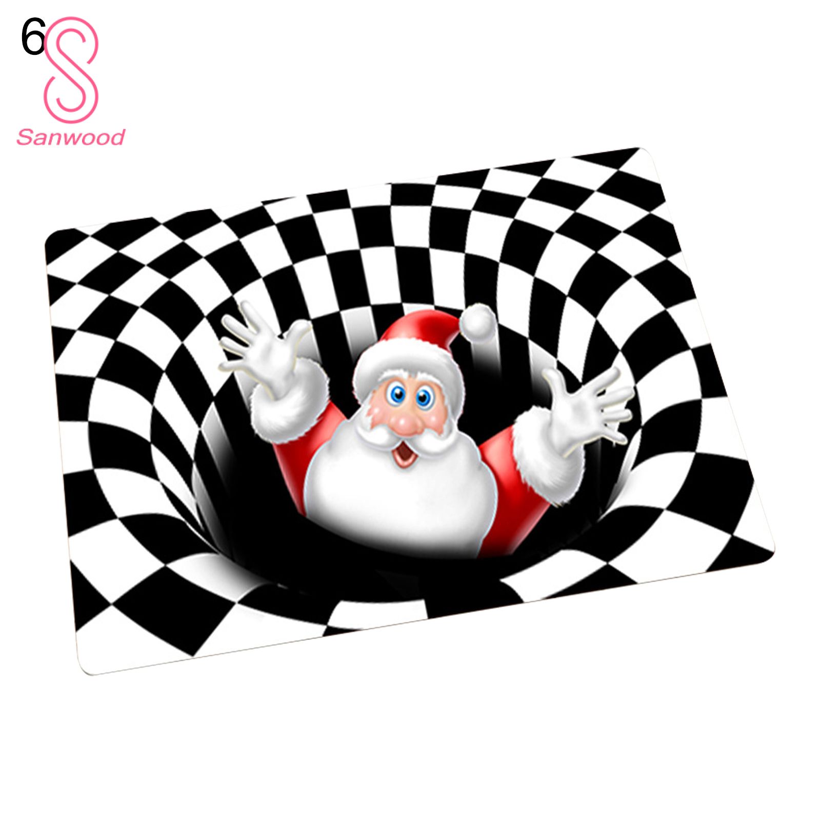 Area Rug Fine Workmanship Wear Resistant Polyester Merry Christmas Absorbent Shower Mat for Home