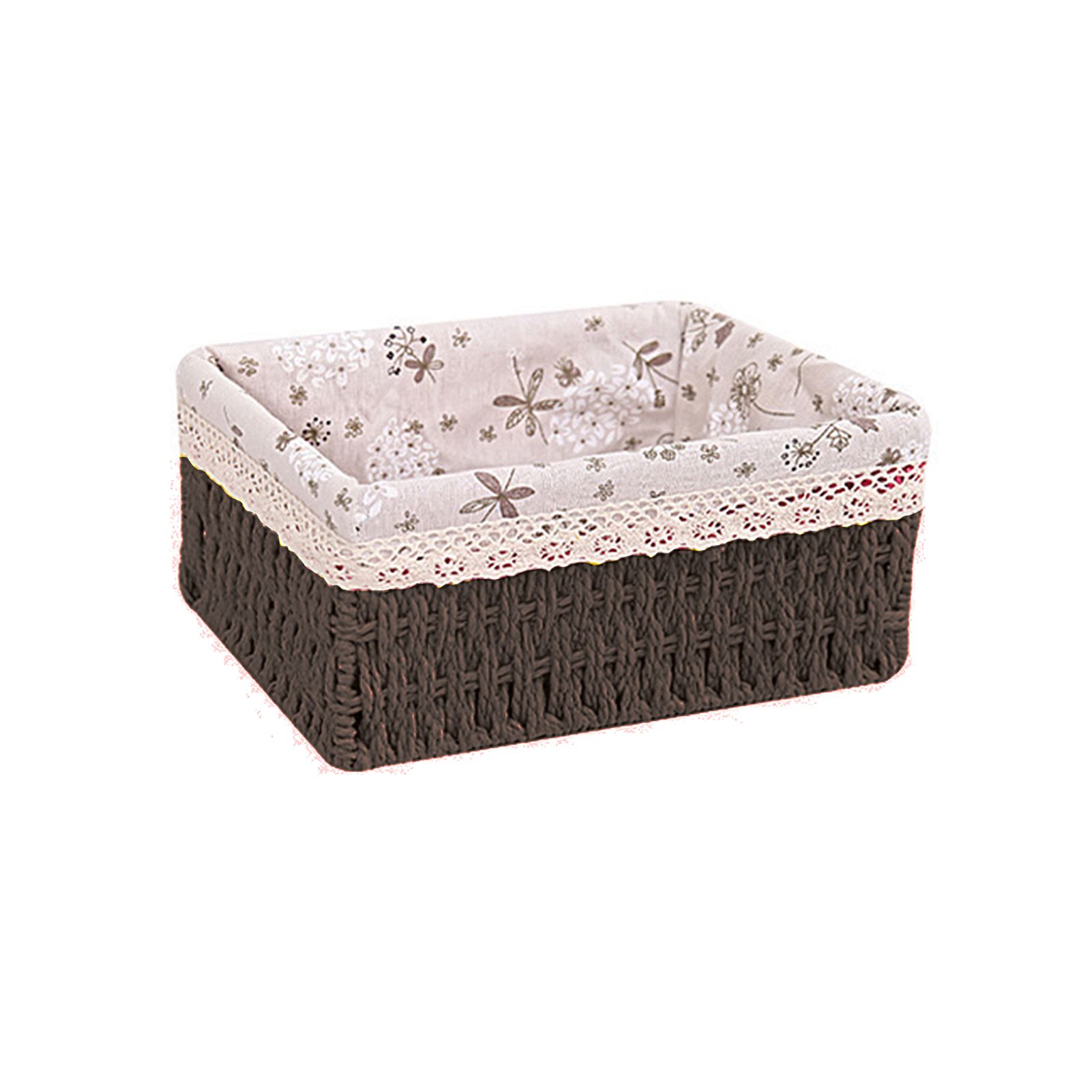 Storage Basket Eco-friendly Anti-deform Rectangle Rattan Snks Basket