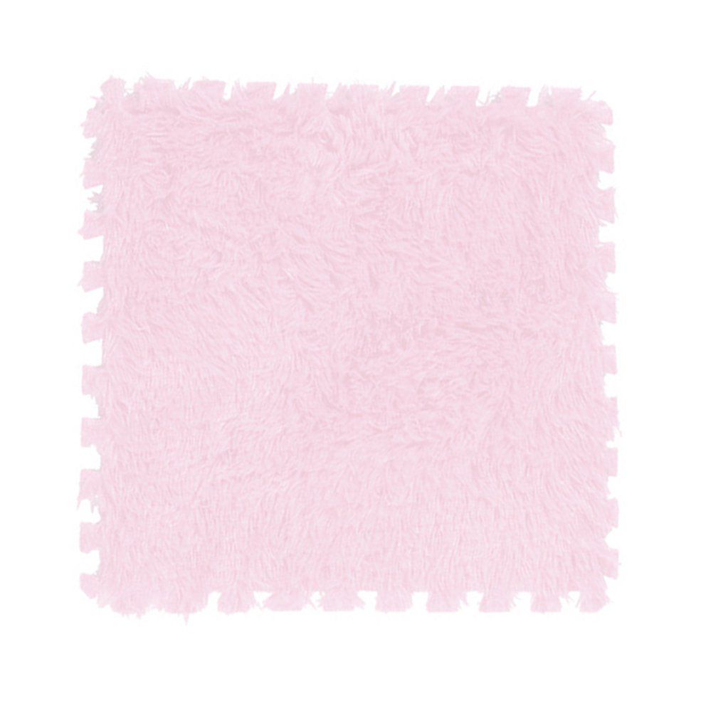 1PCS 30CM EVA Foam DIY Puzzle Mat Long Hair Villi Shaggy Carpet Mat Plush