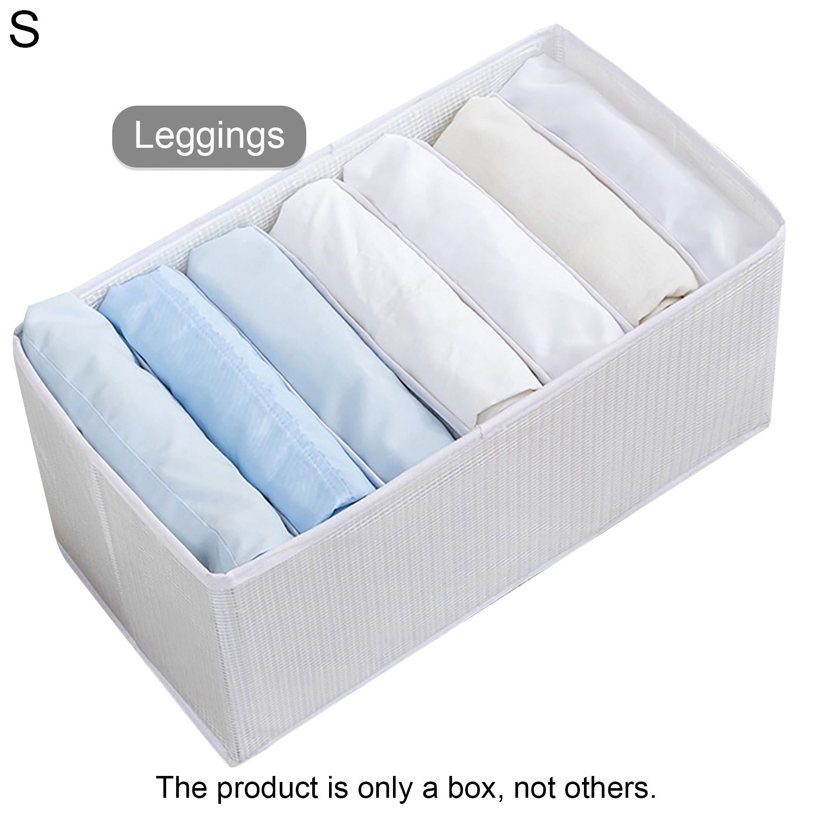 Storage Box Large Capacity Anti-deform Mesh Fabric All-Purpose 7-Grids Clothes Trouser Organizer Bin for Home