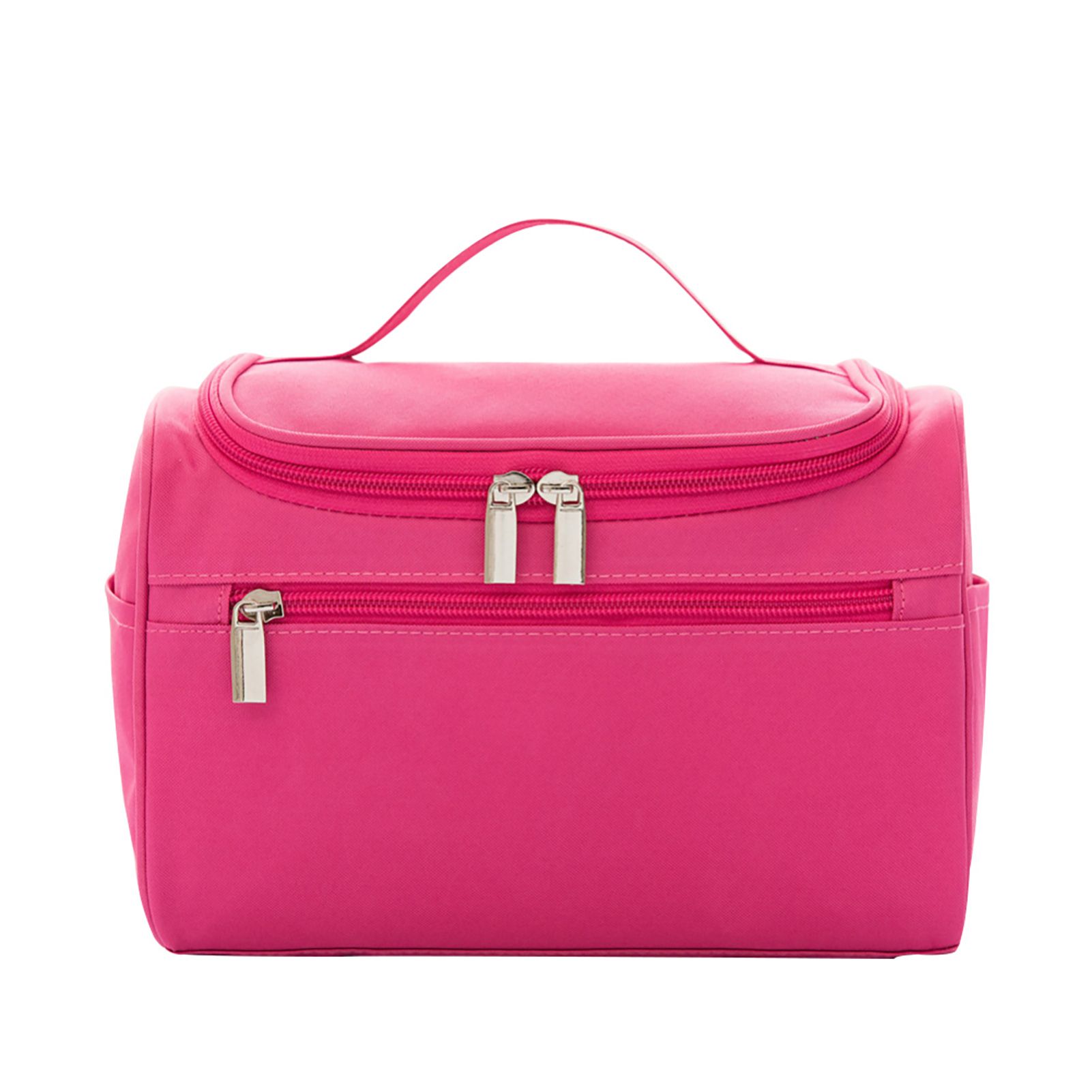 Makeup Storage Organizer Dual Zipper Closure Vanity Lipstick Eye Shadow Cosmetic Storage Pouch