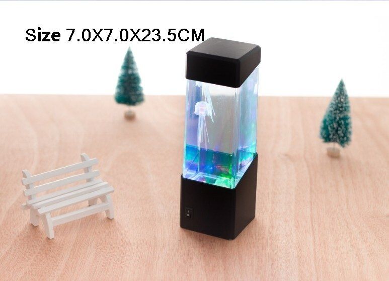 LED Jellyfish Lamp USB/Remote Night Light Color Changing Jellyfish Tank Aquarium Kids Gifts Relaxing Mood Fantasy Jellyfish Lamp