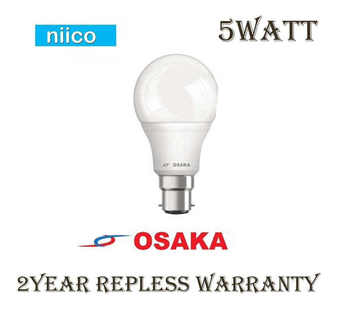 LED Bulb Heavy Duty ECO 5 Watt -OSAKA(2 Years Warranty)-Pin System Holder