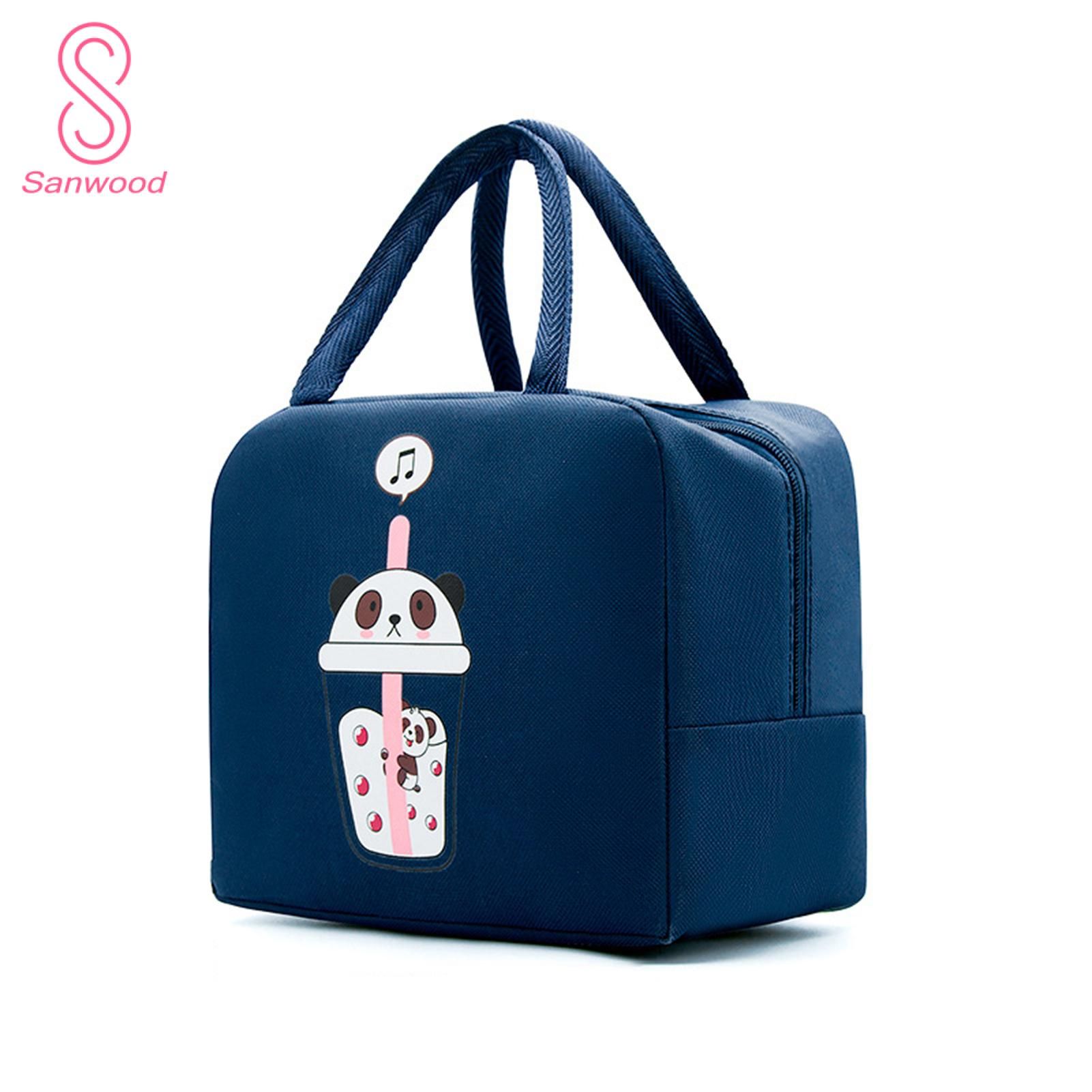 Lunch Bag Thickened Pocket Design Cartoon Insulated Lunch Bag