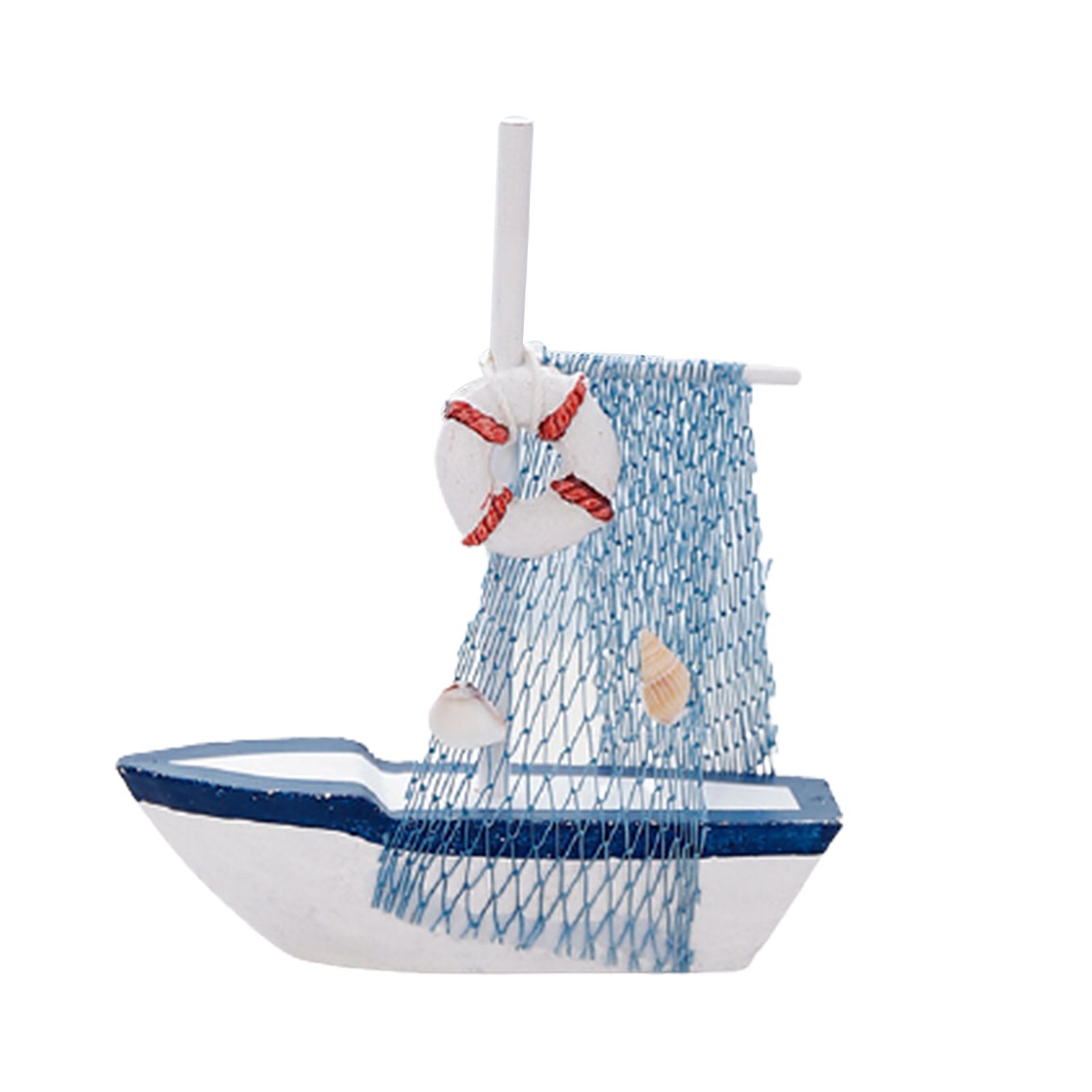 Craft Ornament Creative Sailboat Design Wooden Home Craft Decor for Living Room