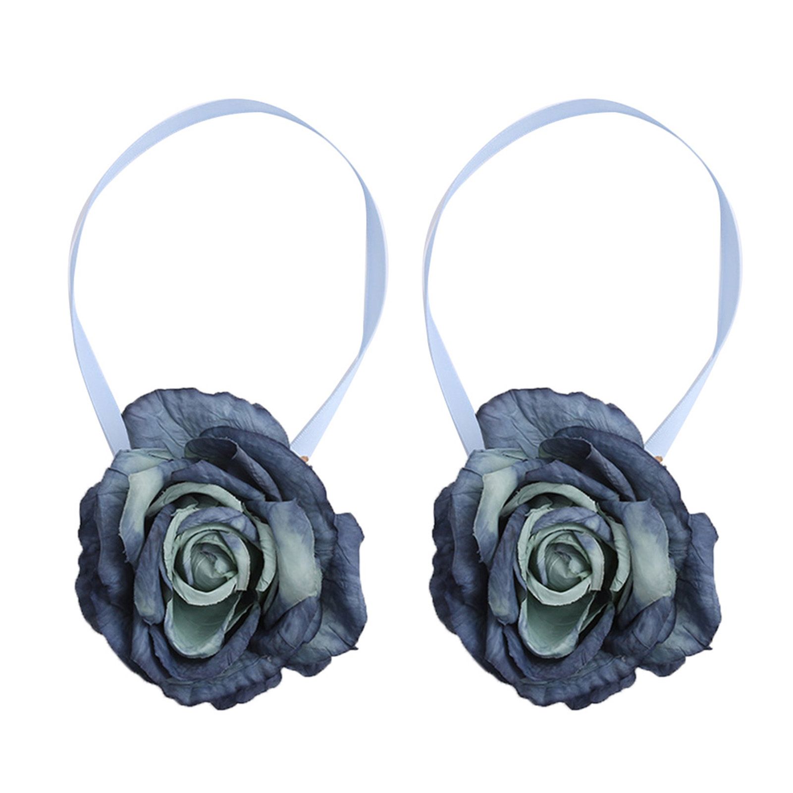 1 Pair Flower Magnetic Curtain Buckle Tieback Holdback Drape Holder Home Decor