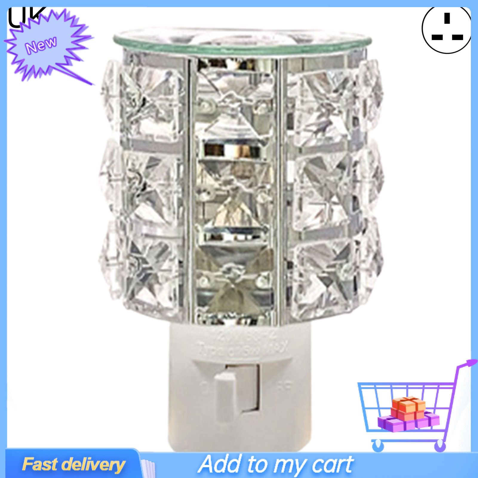 Wax Melt Warmer Plug-In Design Easy to Use Scented Spread Night Light Wax Melt Oil Burner for Bedroom