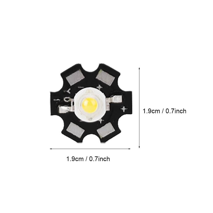 LED Chip Light 25PCS 3W 3.2-3.4V High Bright Integrated Source Bead Spotlight Bulb