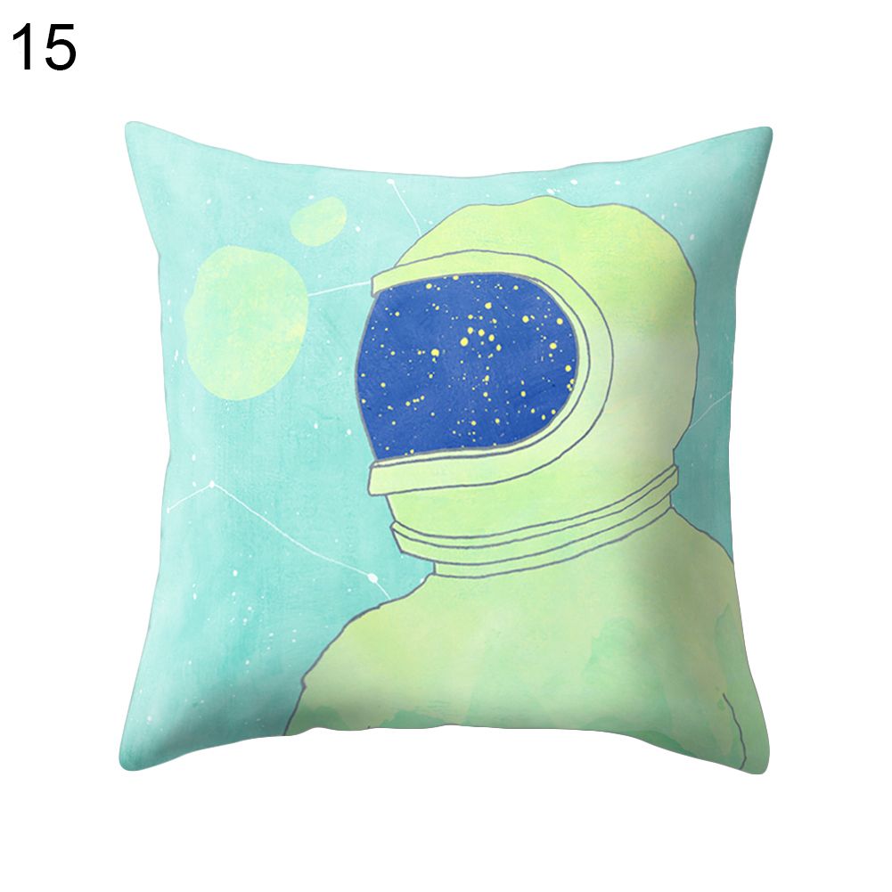 Universe Moon low Case Bed Waist Cushion Cover Cafe Home Decor Gift