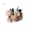 1Pc 10-head European Vintage Rose Bouquet Artificial Flower Home Wedding Decor