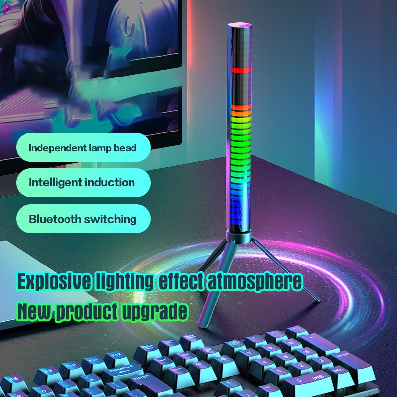 RGB Sound Control LED Light Bluetooth-compatible App Pickup Voice Activated Rhythm Music Lights USB Colorful Ambient Multiple control methods