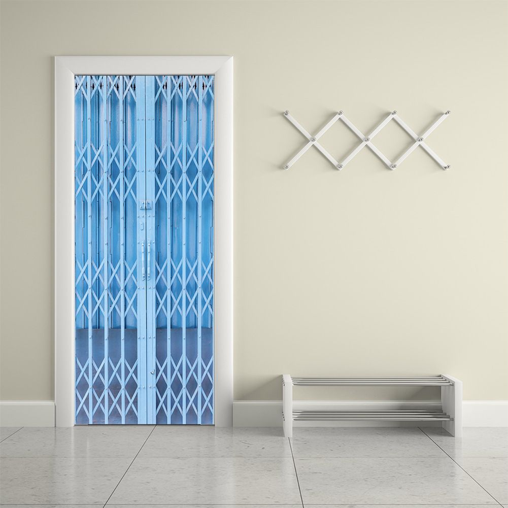 Yfashion Stylish 3D Door Sticker Waterproof Self-adhesive Sticker for Living Room Door Decoration 77X200cm Style:Big ree