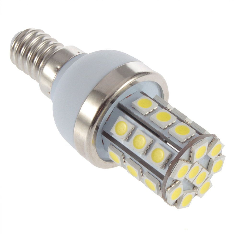 E14 220V 5050SMD 30 LED Warm/Cool White Light Lamp Bulb