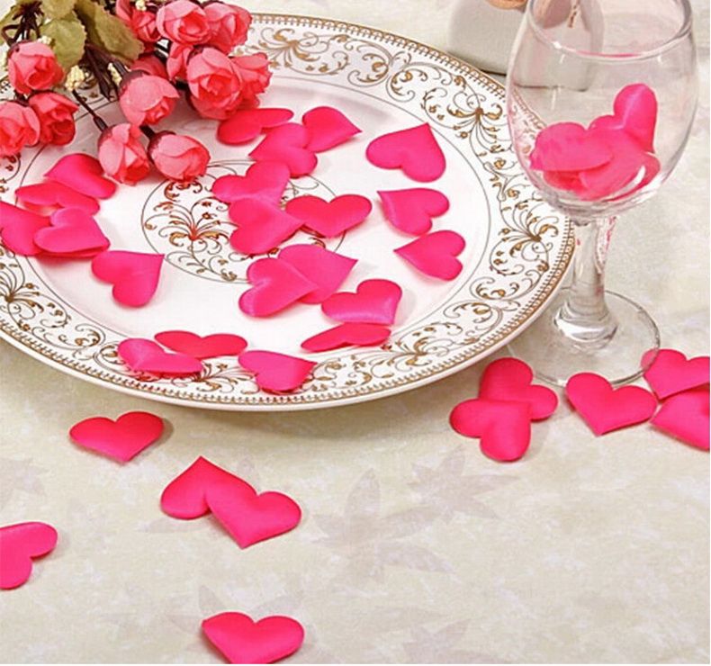 100 Pieces/Pack of Wedding Supplies Wedding Room Decor Hand Throwing Flowers, Decorative Scrapbook 2.8x3.5cm Home Wedding Birthday Decorations