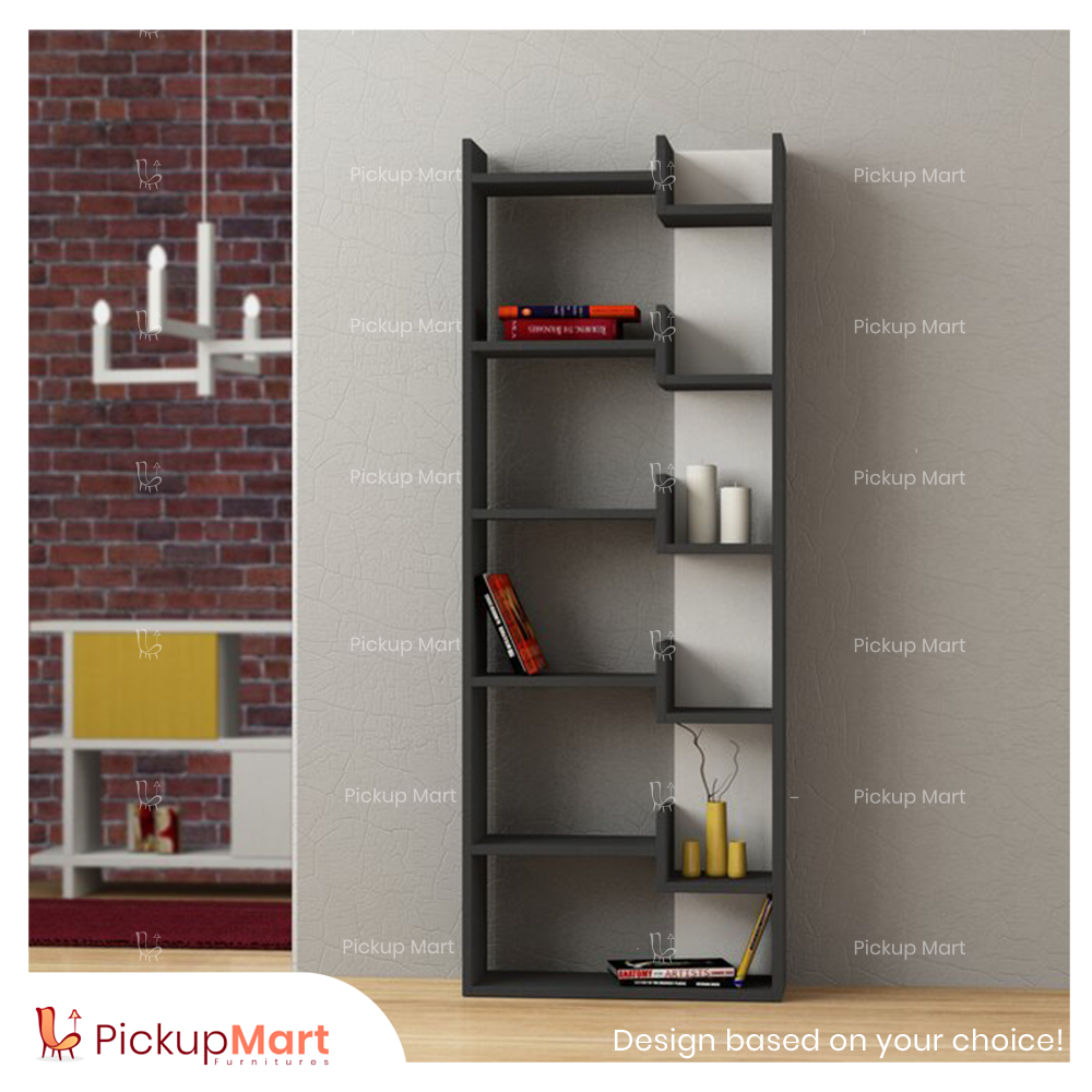 Simple Book Shelf  BS - 80 ( White & Black)