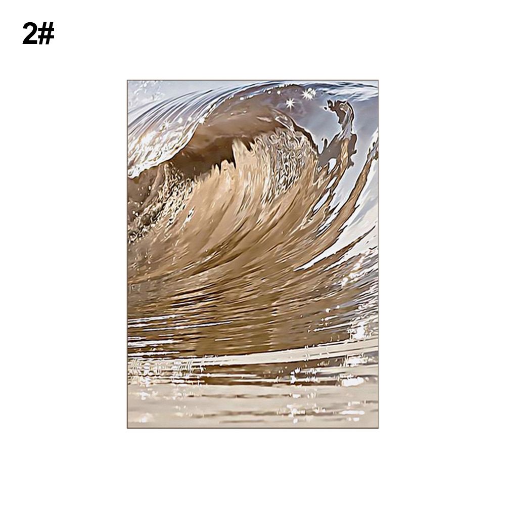 Feather Sea Wave Canvas Painting Art Home Living Room Picture Poster Wall Decor