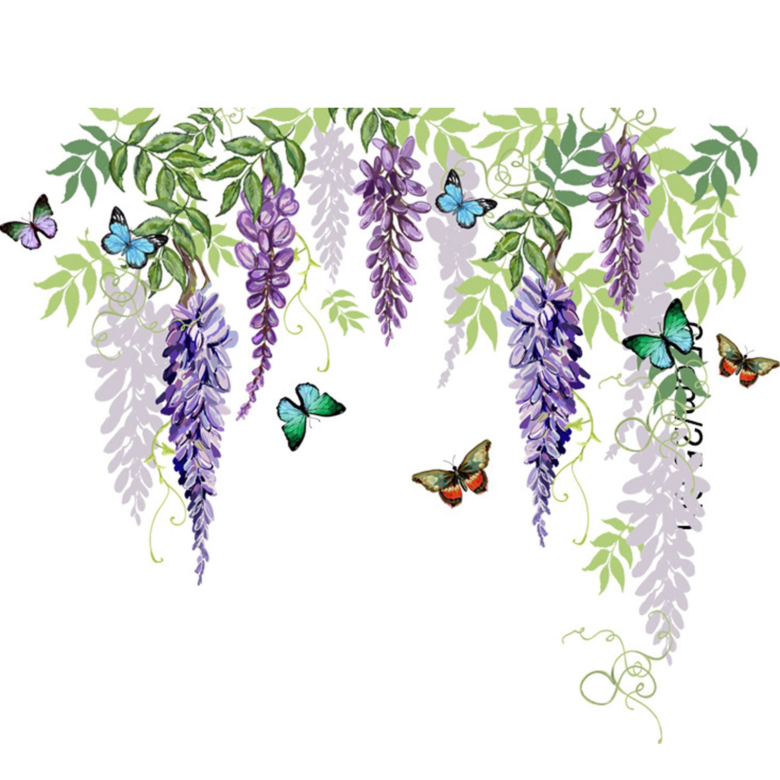 Wall Stickers Moisture-proof Decorative Vine Pattern Wall Murals