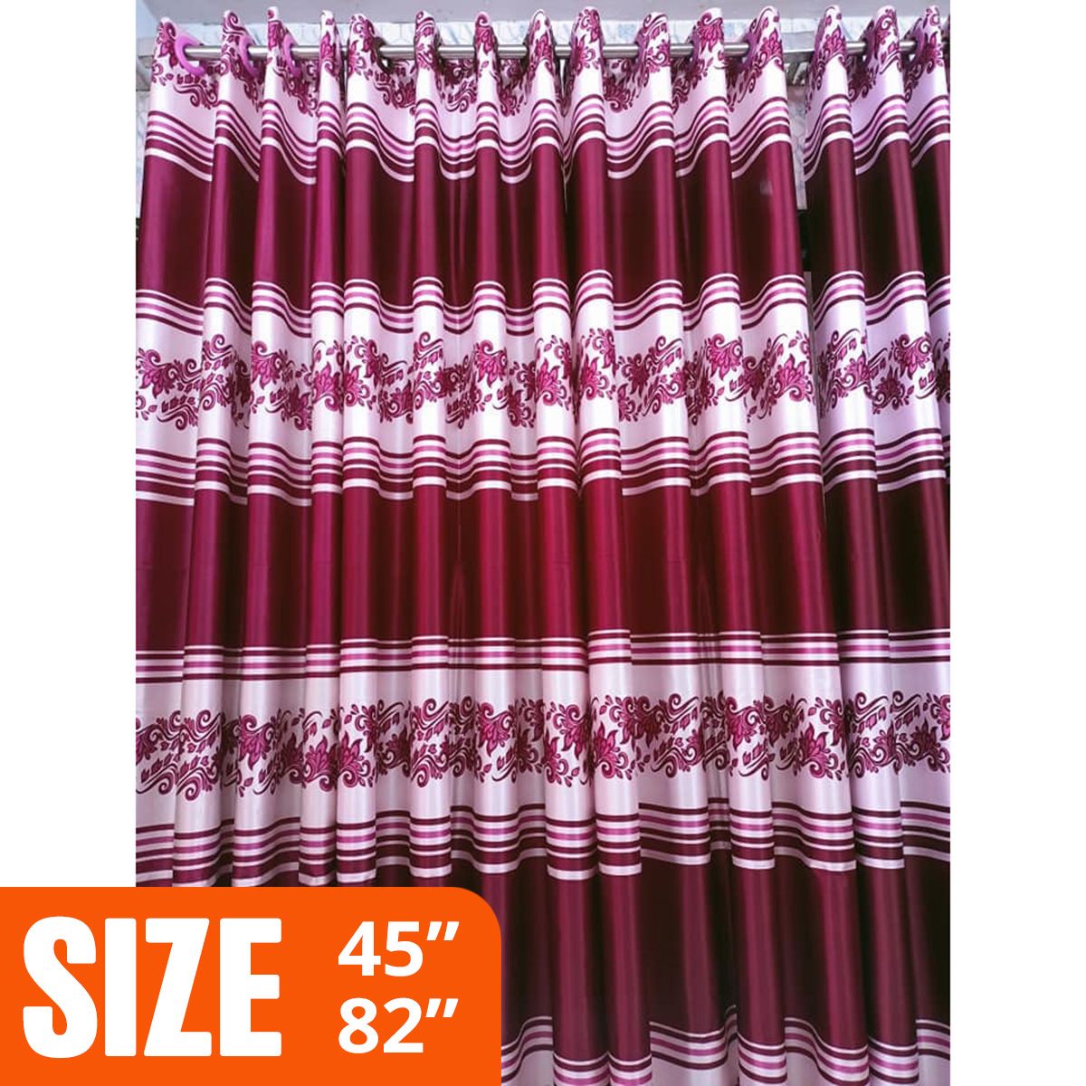 Synthetic Satin Panel Curtain (Porda)