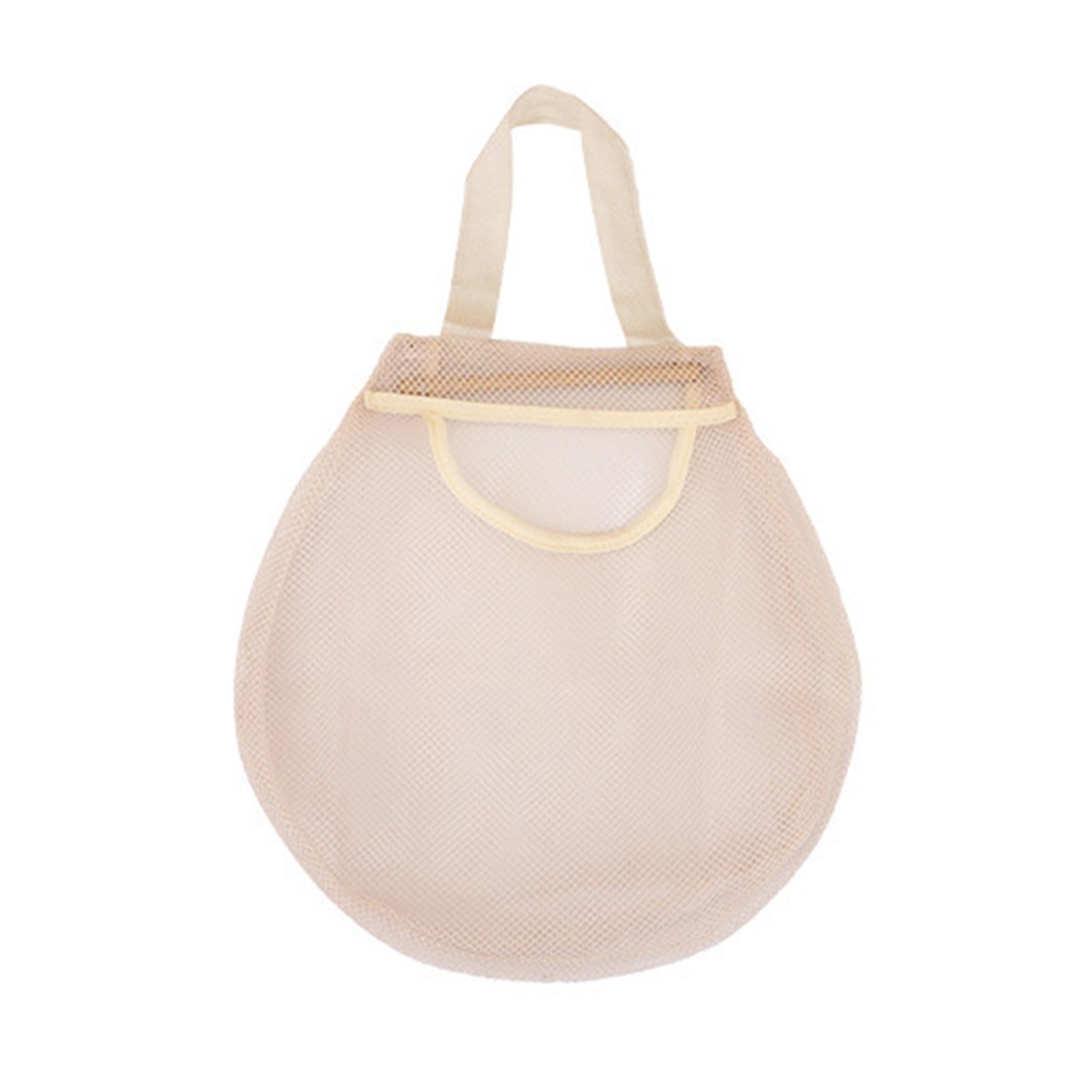 Breathable Mesh Bag with Lanyard Polyester Foldable Hanging Vegetable Net Bag for Dorm
