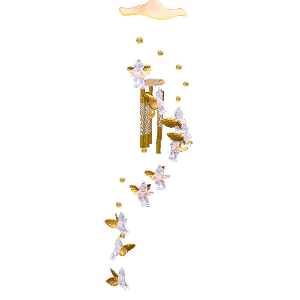 Love Angel Cupid Wind Chime Tube Hanging Ornament House Warm Gift Home Decor