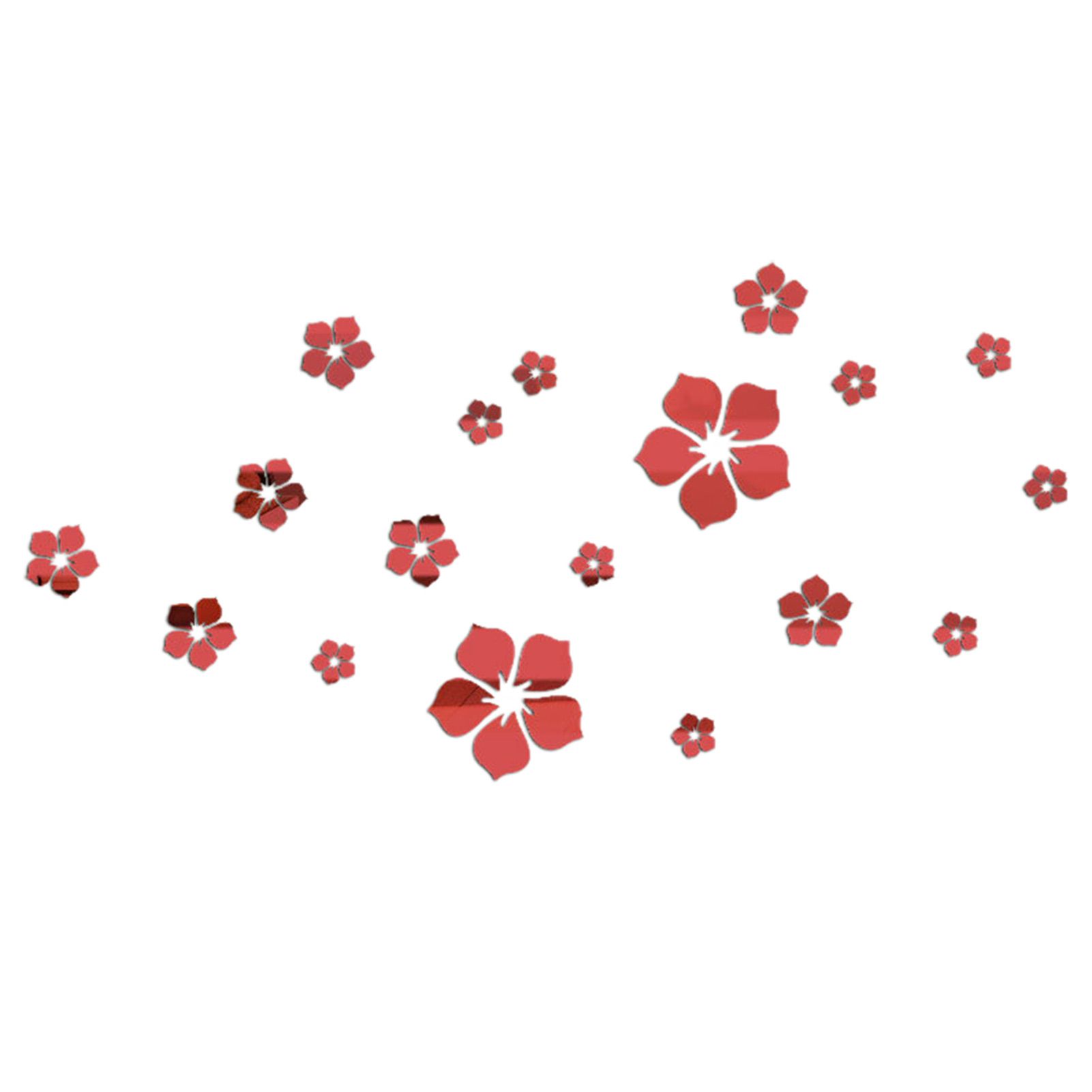 rylic Wall Stickers Long-lasting Decorative 3D Flowerrror Wall Stickers