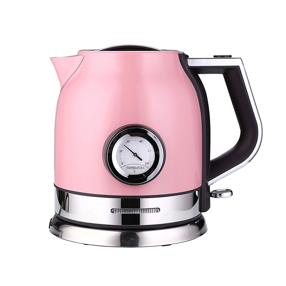 Yfashion 1.8L e Stainless Steel Insulation Electric Water Kettle with hermometer for Drinking 220V European Regulation