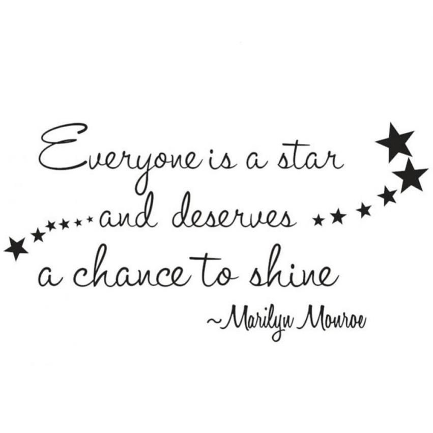 Everyone is a Star Sticker Living Room Bedroom Backdrop Wall Decorative Decal