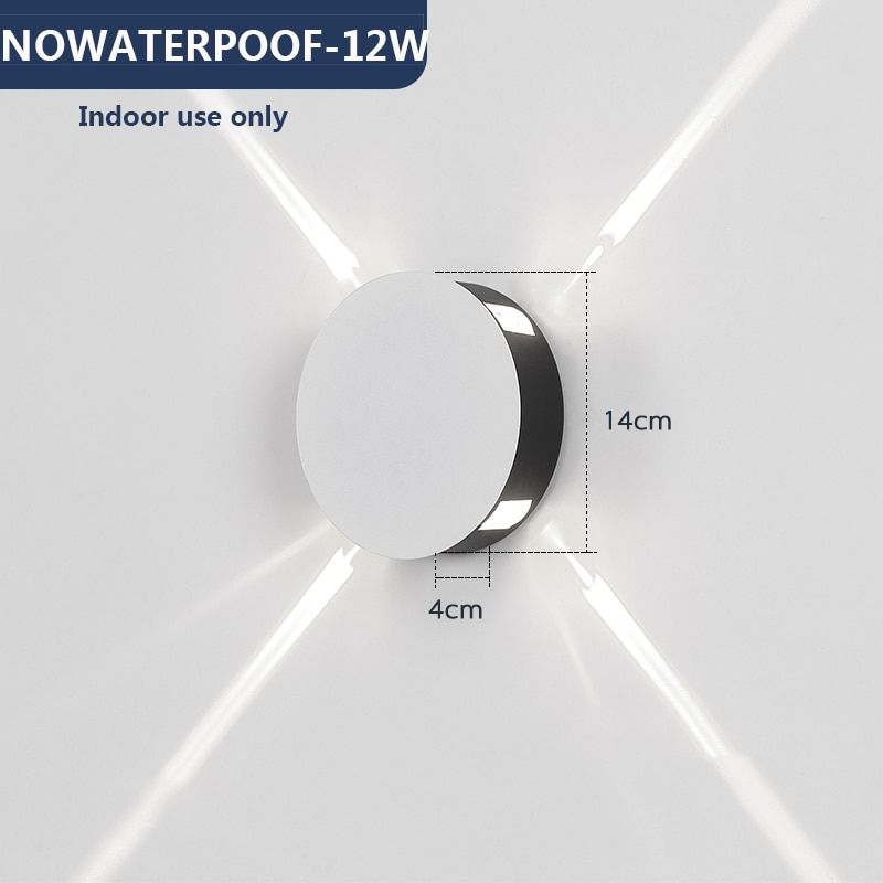 Led wall lamp bedside lamp bedroom living room wall lamp modern simple creative corridor hotel cross star wall light ac85-265v